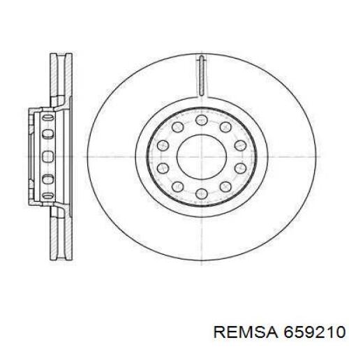 659210 Remsa диск тормозной передний