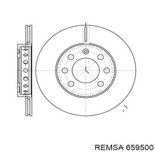 6595.00 Remsa диск тормозной передний