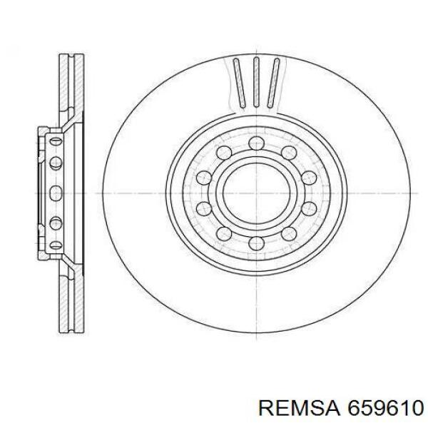 659610 Remsa диск тормозной передний