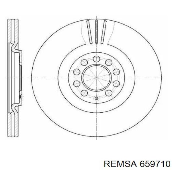 659710 Remsa диск тормозной передний