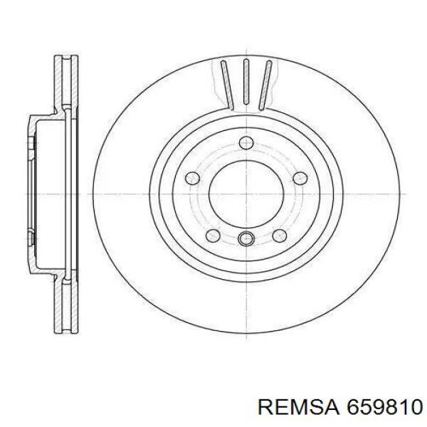 Передние тормозные диски 659810 Remsa