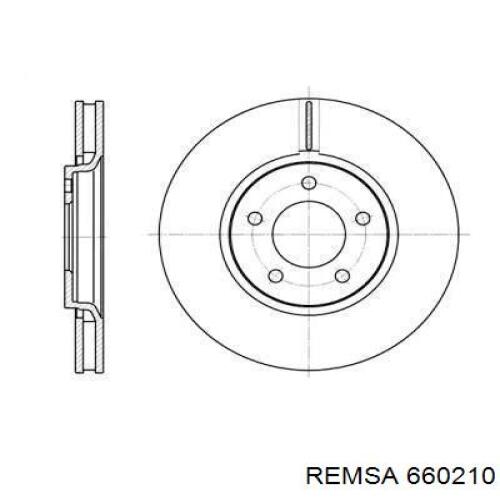 660210 Remsa диск тормозной передний
