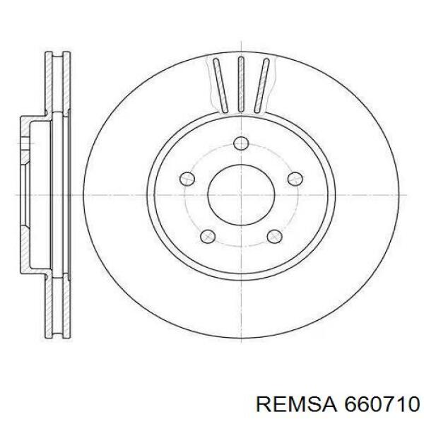 6607.10 Remsa диск тормозной передний