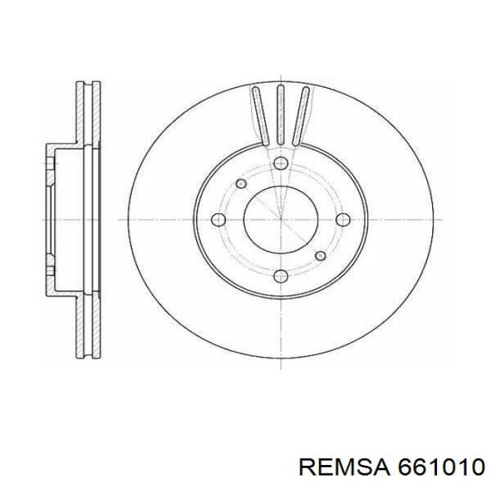 661010 Remsa диск тормозной передний
