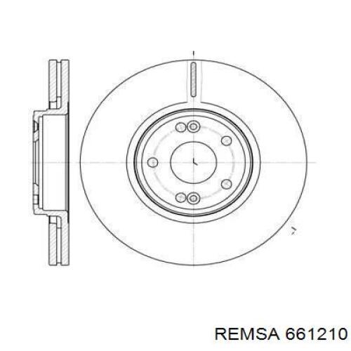661210 Remsa диск тормозной передний