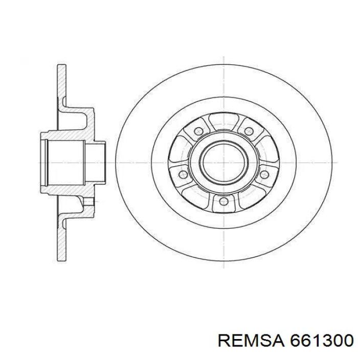 Тормозные диски 661300 Remsa