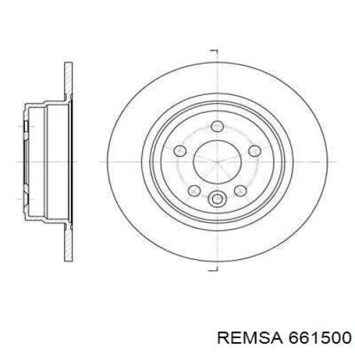 Тормозные диски 661500 Remsa