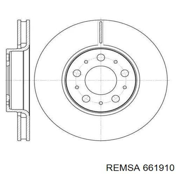 Передние тормозные диски 661910 Remsa