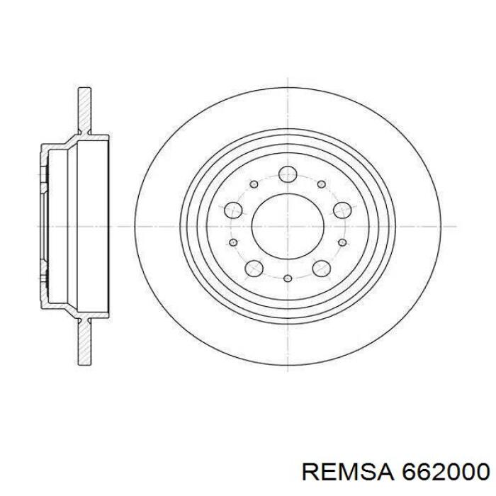 Тормозные диски 662000 Remsa