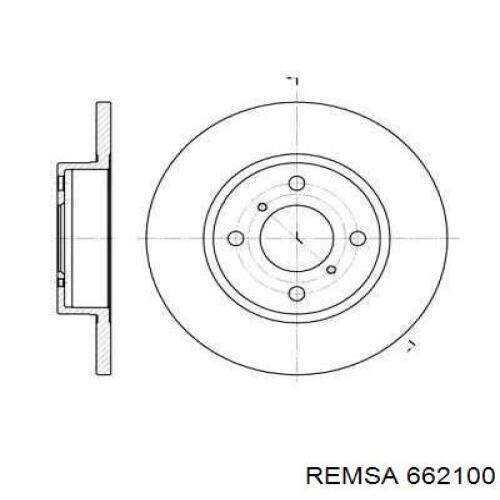 662100 Remsa диск тормозной передний