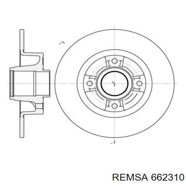 662310 Remsa Дисковый тормоз