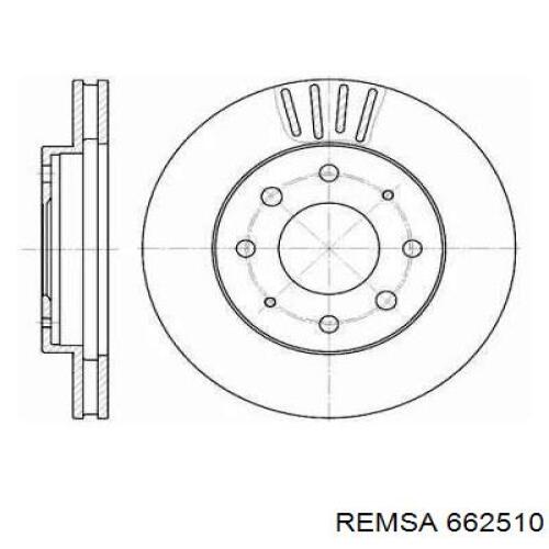 662510 Remsa диск тормозной передний
