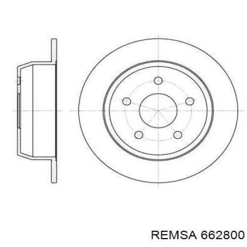 Тормозные диски 662800 Remsa