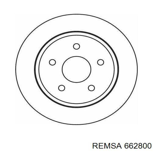 Купить 662800 Remsa Диск тормозной задний