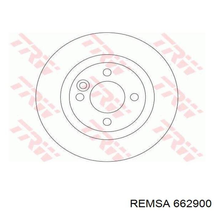 Купить 662900 Remsa Диск тормозной задний