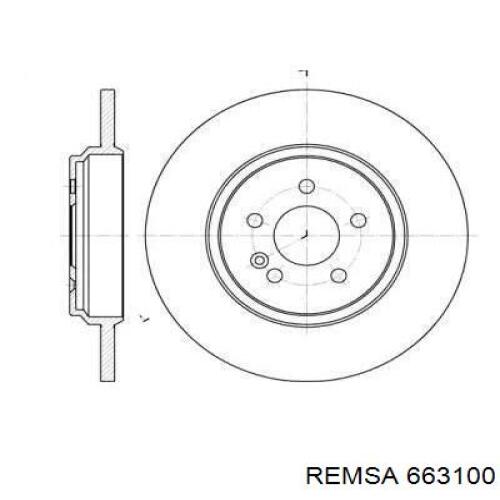 Тормозные диски 663100 Remsa