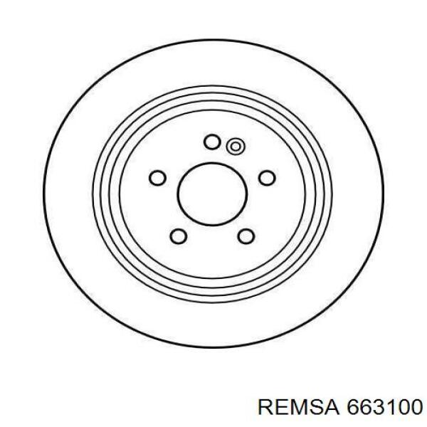 Купить 663100 Remsa Диск тормозной задний