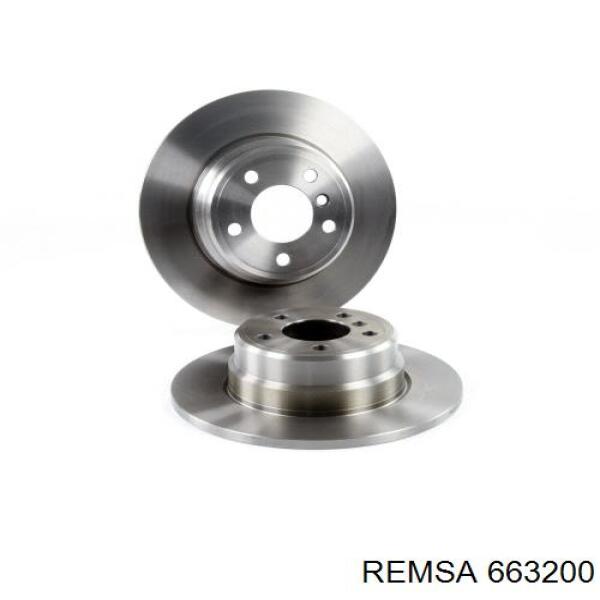 Тормозные диски 663200 Remsa