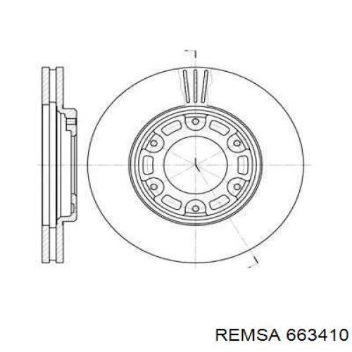 663410 Remsa диск тормозной передний