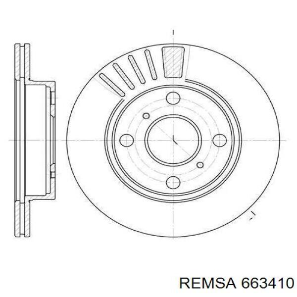 Тормоз дисковый передний Remsa 663410 цена, от 56.36 USD