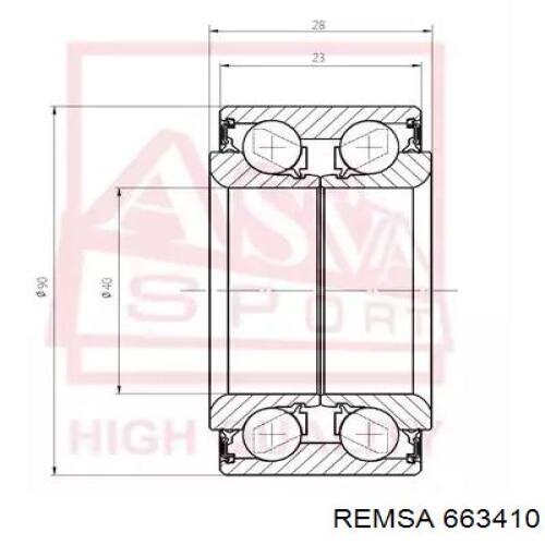Купить 663410 Remsa Ротор тормозной