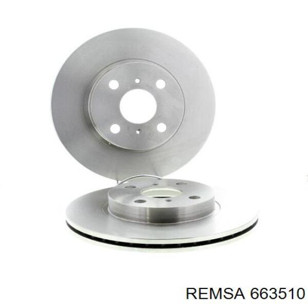 Передние тормозные диски 663510 Remsa