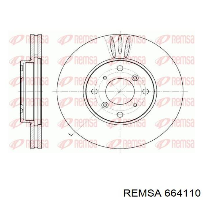 Тормоз дисковый передний Remsa 664110 цена, от 34.19 USD