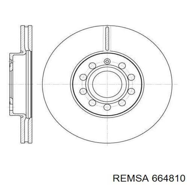 6648.10 Remsa диск тормозной передний