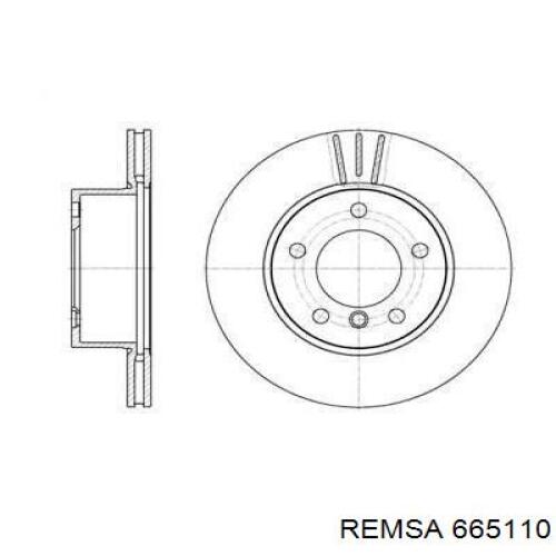 6651.10 Remsa диск тормозной передний