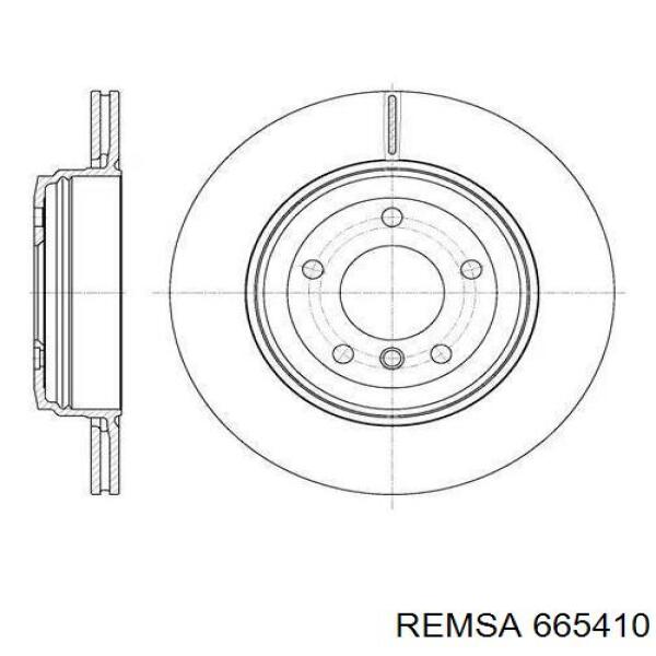 Disco de freno trasero 665410 Remsa