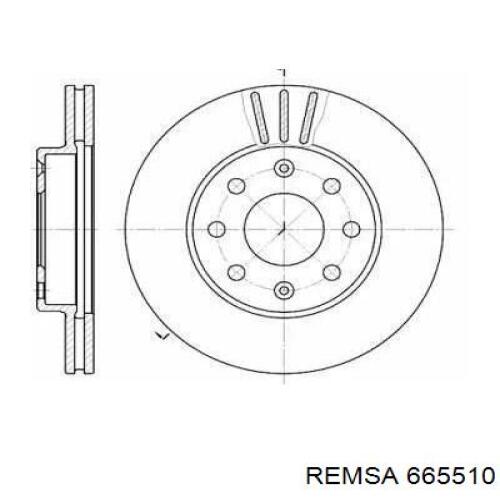 Купить 665510 Remsa Ротор тормозной