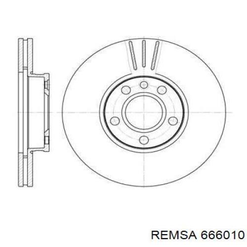 666010 Remsa диск тормозной передний