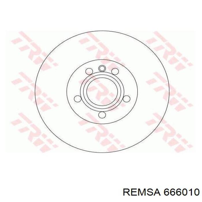 Передние тормозные диски 666010 Remsa