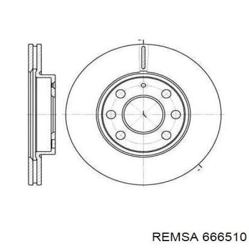 Передние тормозные диски 666510 Remsa