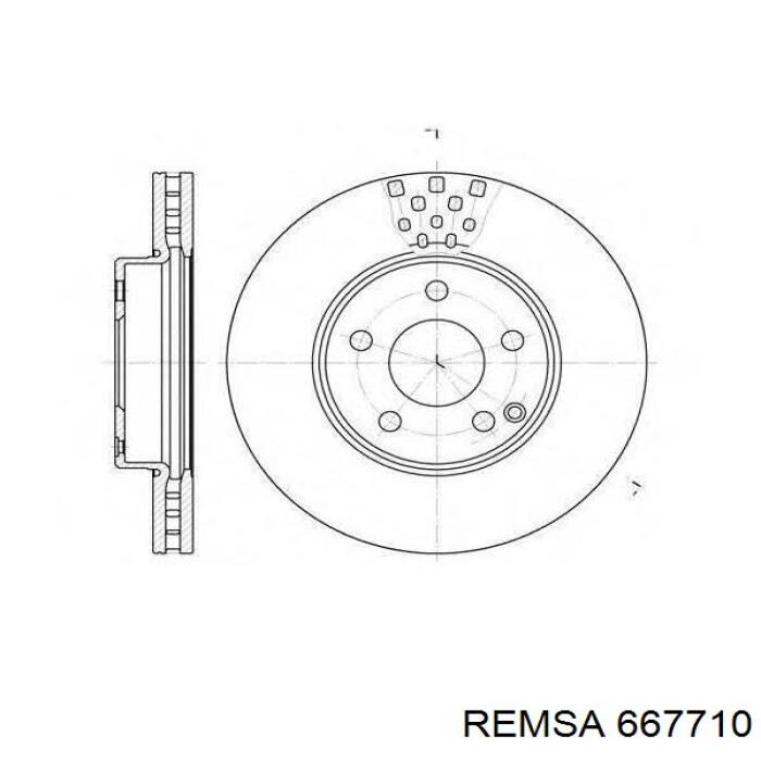 Купить 667710 Remsa Ротор тормозной