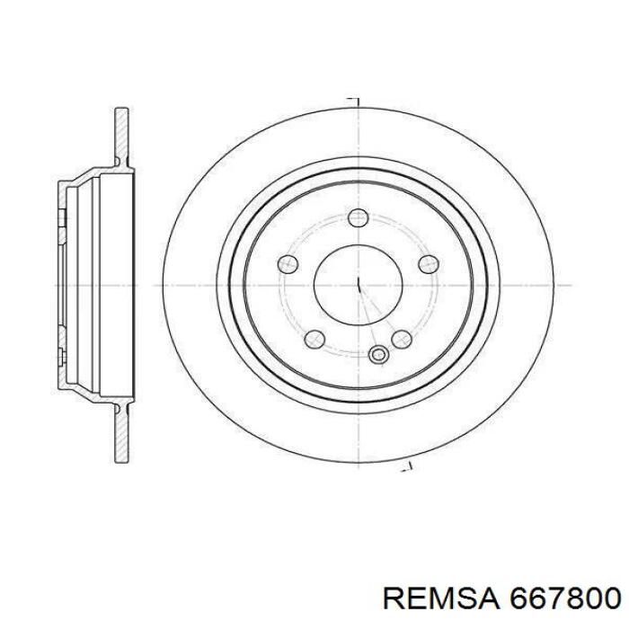 Тормозные диски 667800 Remsa