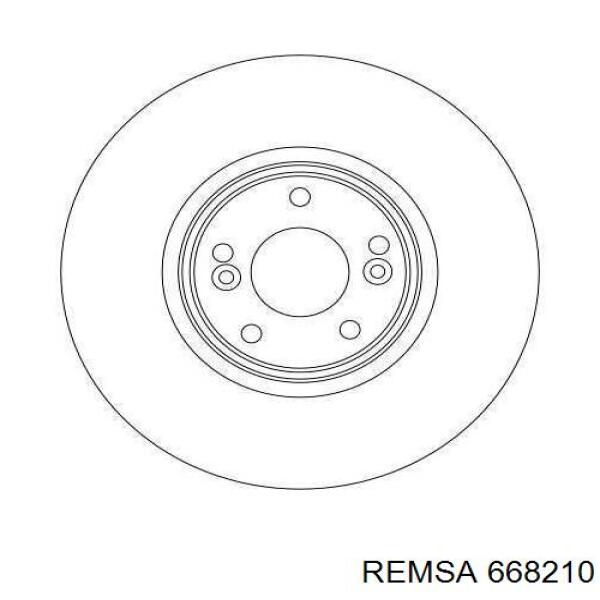 Передние тормозные диски 668210 Remsa