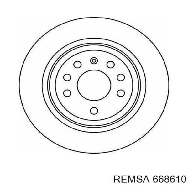 Тормозные диски 668610 Remsa