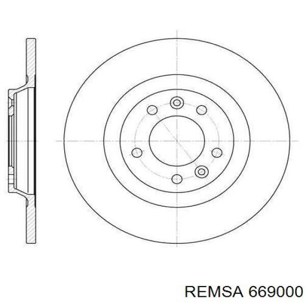 Тормозные диски 669000 Remsa