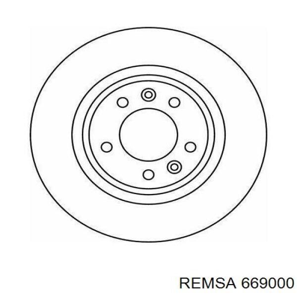 Задний дисковый тормоз Remsa 669000