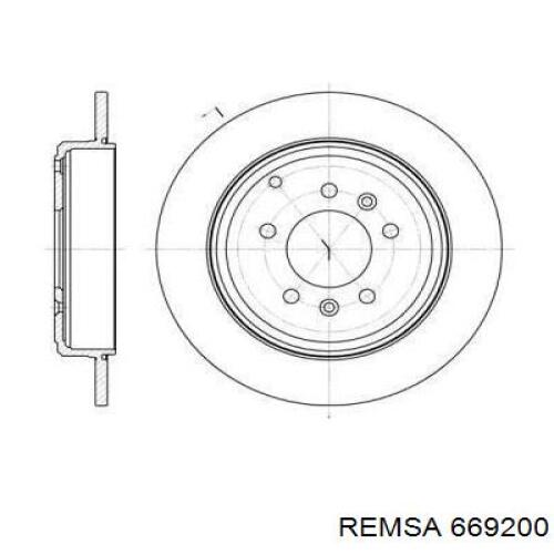 Тормозные диски 669200 Remsa