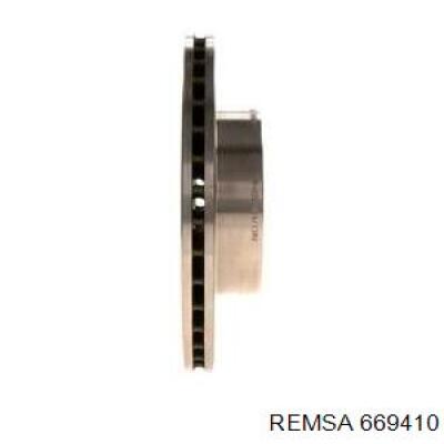 Передние тормозные диски 669410 Remsa