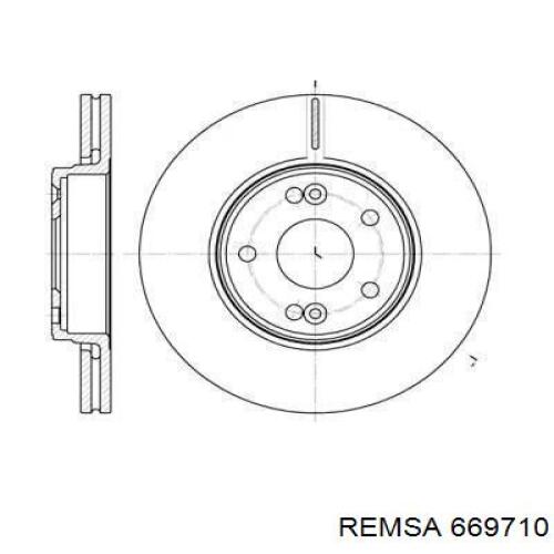 669710 Remsa диск тормозной передний