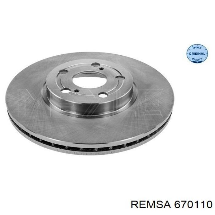 Передние тормозные диски 670110 Remsa