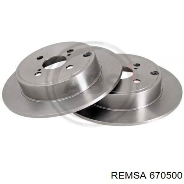 Задний дисковый тормоз Remsa 670500