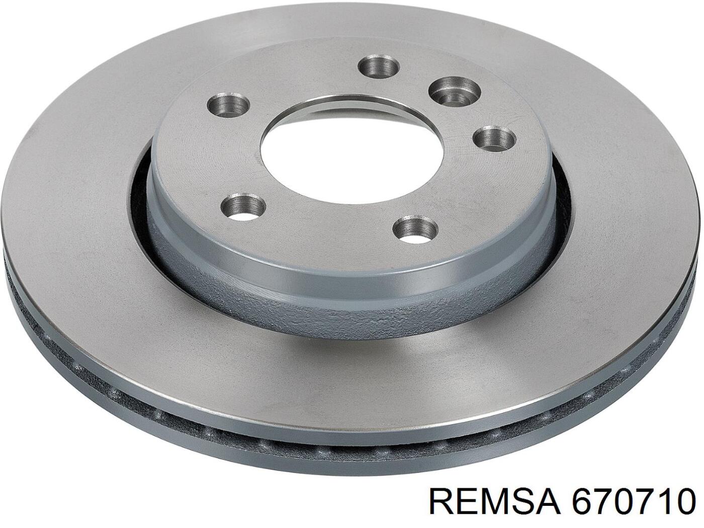 Тормозные диски 670710 Remsa