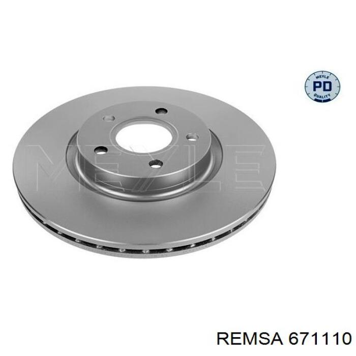 Передние тормозные диски 671110 Remsa
