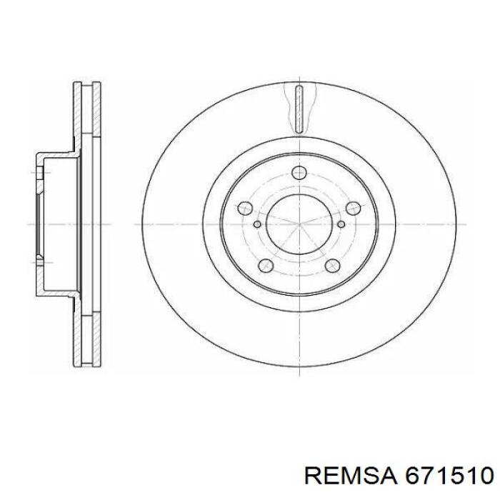 Купить 671510 Remsa Ротор тормозной