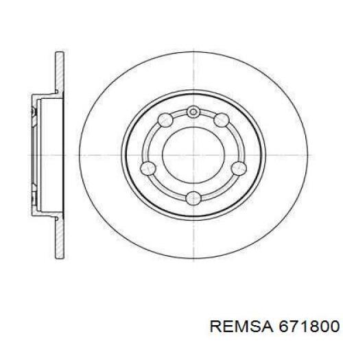 Тормозные диски 671800 Remsa