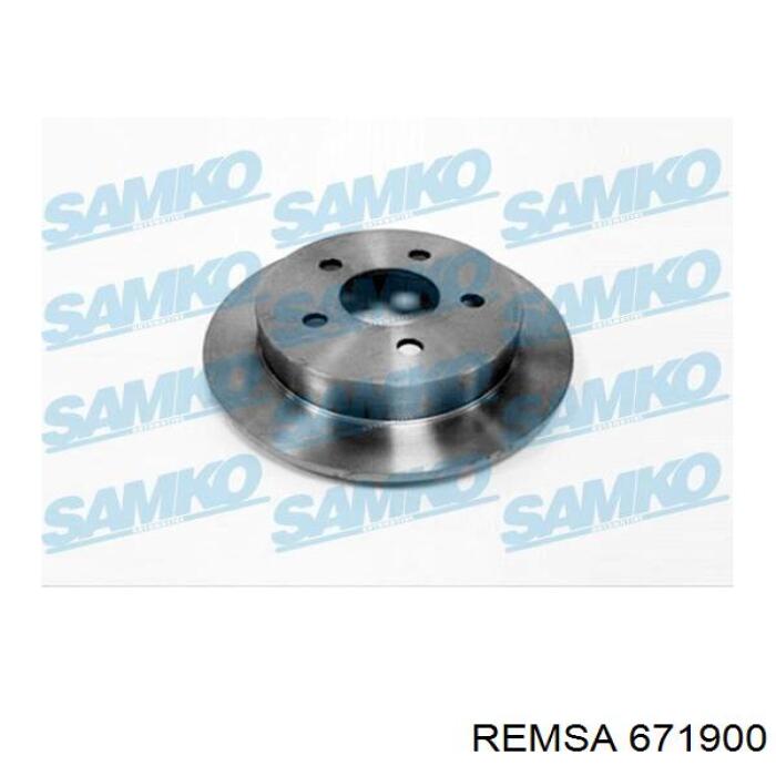 Тормозные диски 671900 Remsa